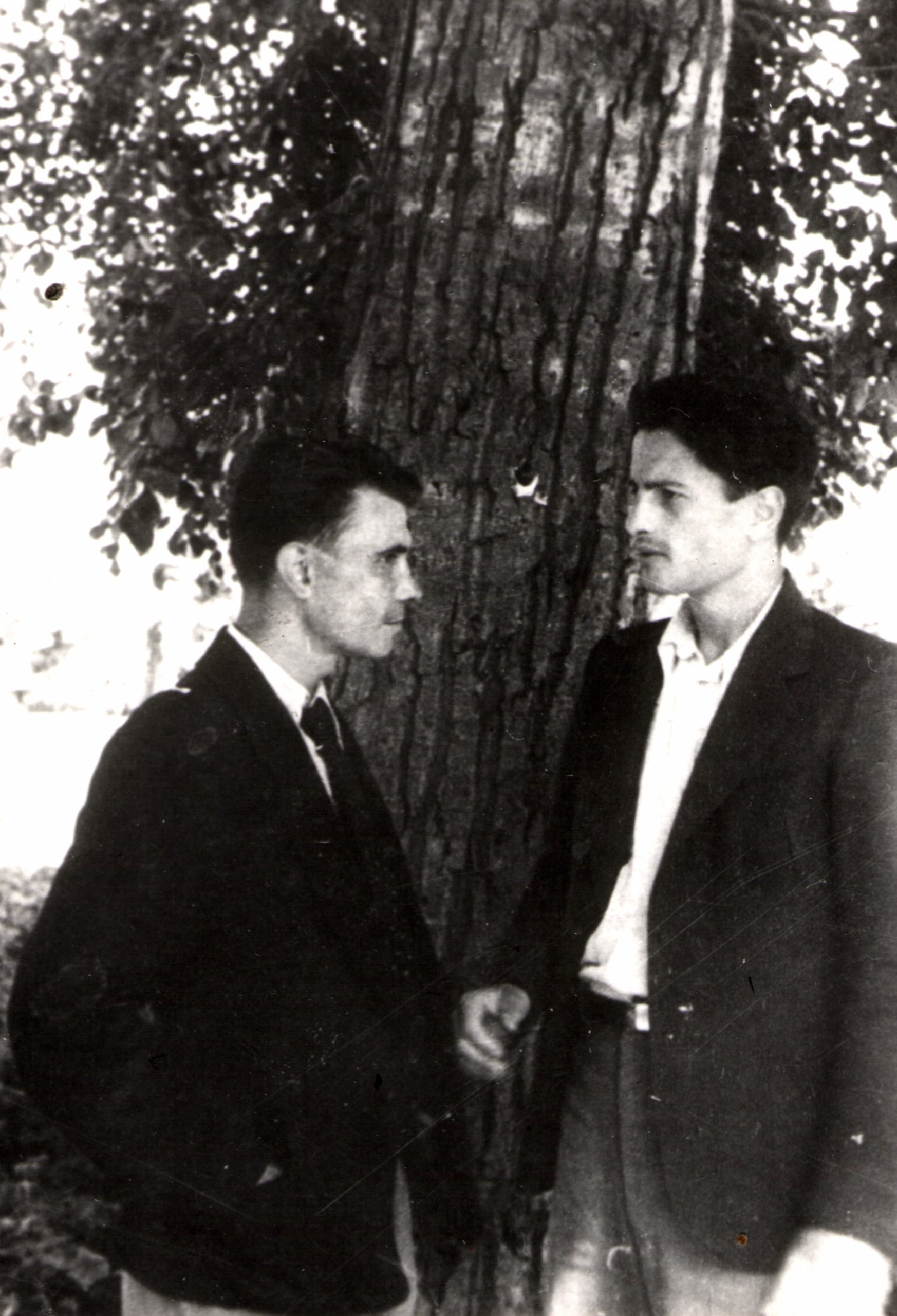 Lev Galper with his co-student Evgeny Stepanov